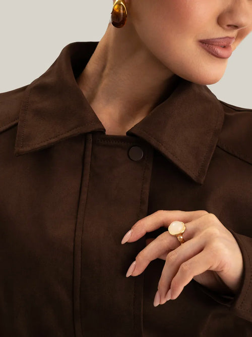 Blouson Bomber en Daim – Toleex