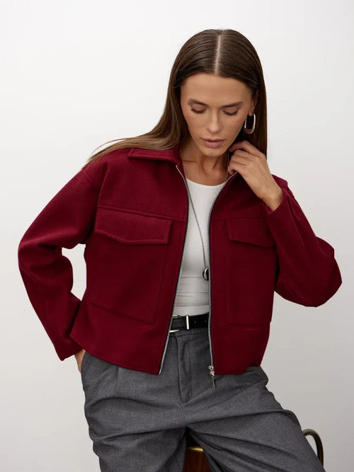 Blouson Bomber Court en Laine – Toleex