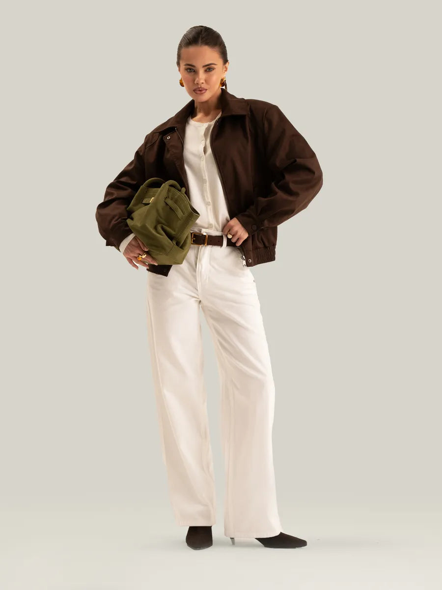 Blouson Bomber en Daim – Toleex