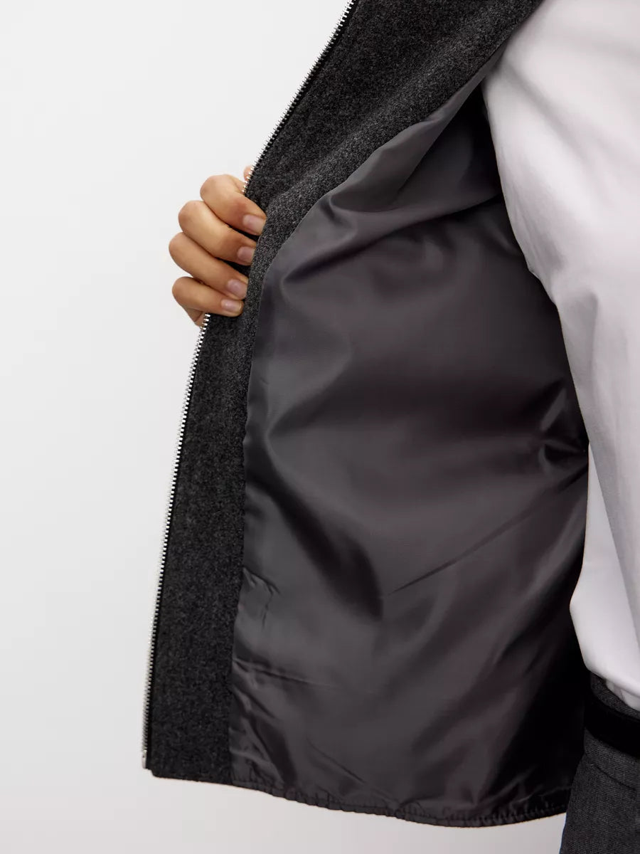 Blouson Bomber Court en Laine – Toleex